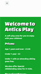 Mobile Screenshot of anticsplay.co.uk